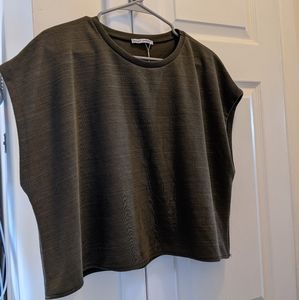 Zara Cropped Muscle Tee
